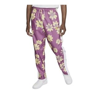 Nike Sportswear Standard Fit Floral Print Pants Men's Medium Tapered Joggers